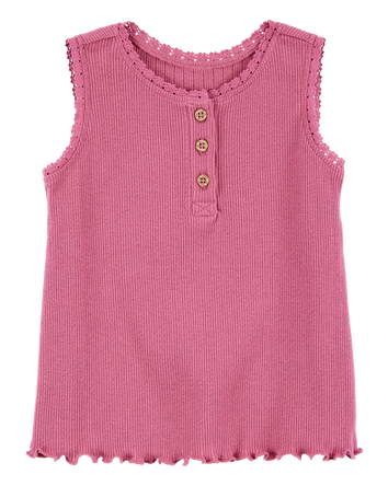 Toddler Rib Tank Top - Pink, 