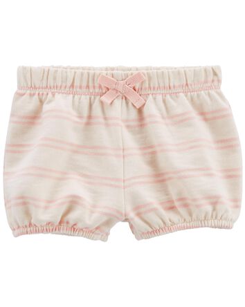 Baby Striped Pull-On Cotton Shorts, 