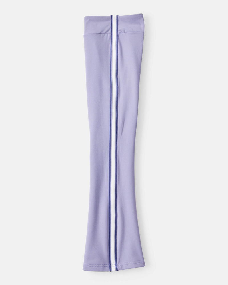 Girls Knit Flare Active Pants - Blue, image 3 of 5 slides