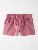 Dark Blush - Baby Organic Cotton Drawstring Shorts in Dark Blush