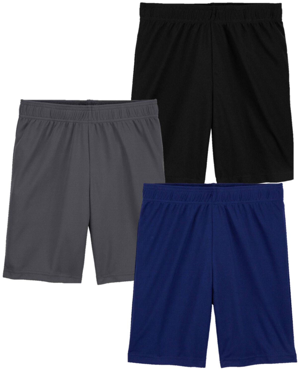 Multi Kid 3Pack Athletic Mesh Shorts