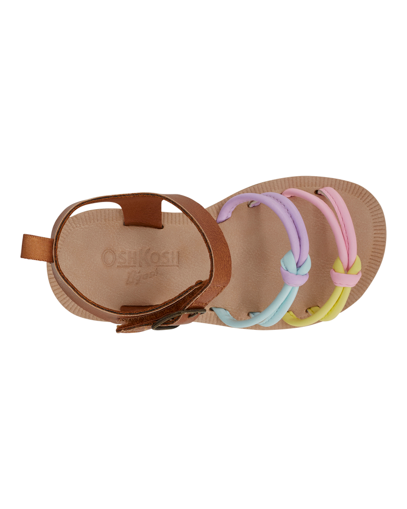 Toddler Strappy Pastel Sandals, image 4 of 7 slides