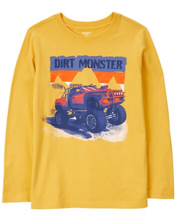 Kid Dirt Monster Truck Graphic Tee, 