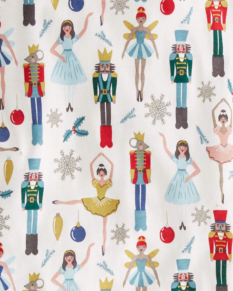 Kid Organic Cotton Pajamas Set in Holiday Nutcracker, image 3 of 4 slides