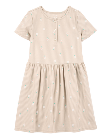 Kid Floral Short-Sleeve Dress - Floral, 