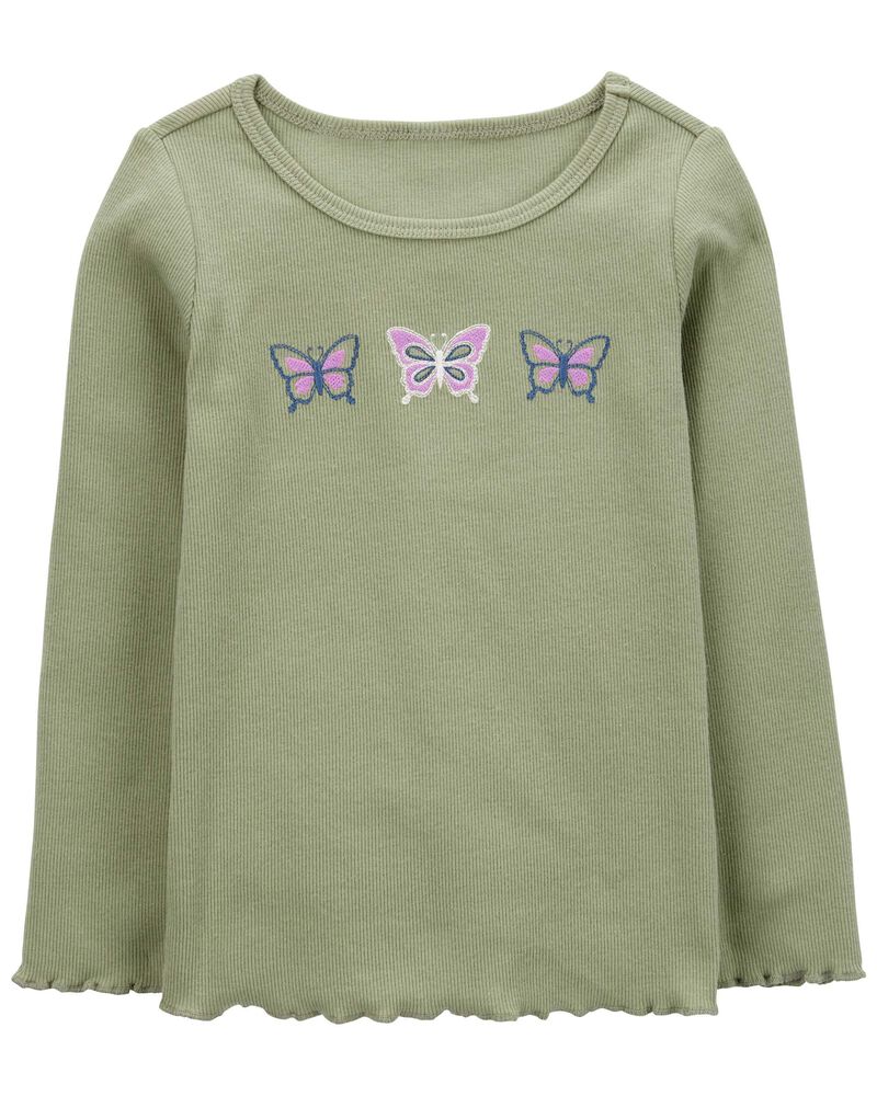 Toddler Butterfly Long-Sleeve Tee, image 1 of 3 slides