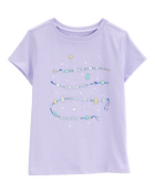 Kid Friendship Bracelet Short-Sleeve Graphic Tee - Blue, image 1 of 3 slides