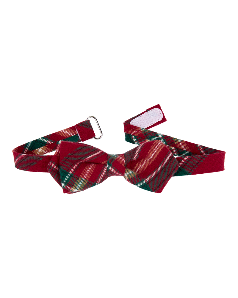 Plaid Holiday Bow Tie, image 2 of 2 slides