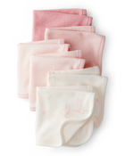 Baby 6-Pack Wash Cloths - Pink, image 1 of 2 slides