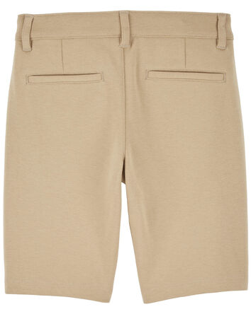 Kid Ponte Knit Uniform Shorts, 