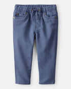 Baby Boy Cotton Pull-On Fashion Pants - Navy, image 1 of 4 slides