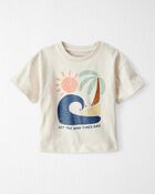 Baby Organic Cotton Beach-Print Tee, image 1 of 4 slides