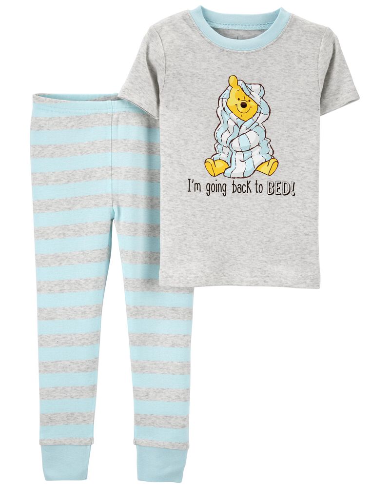 Toddler Disney Winnie The Pooh 100% Snug Fit Cotton Pajamas, image 1 of 3 slides