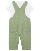 Baby 2-Piece Tee & Chameleon Coverall Set, image 2 of 5 slides