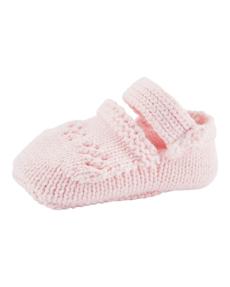 Baby Crochet Mary Jane Booties, image 2 of 3 slides