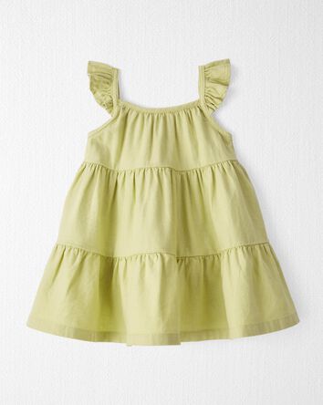 Baby Tiered Sundress Made with LENZING™ ECOVERO™ and Linen, 