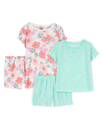 Kid 4-Piece Loose Fit Pajamas, 