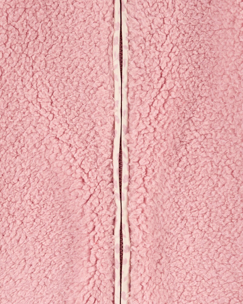 Baby Girl Hooded Fleece Jumpsuit, image 2 of 3 slides