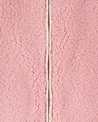 Baby Girl Hooded Fleece Jumpsuit, image 2 of 3 slides
