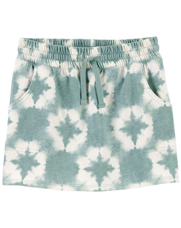 Tie-Dye Cotton Jersey Skort, 