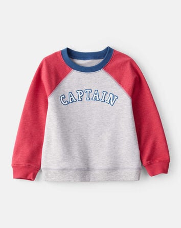 Toddler Boy French Terry Long-Sleeve Pullover Sweatshirt, 