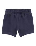 Baby Pull-On French Terry Shorts - Navy, image 2 of 4 slides