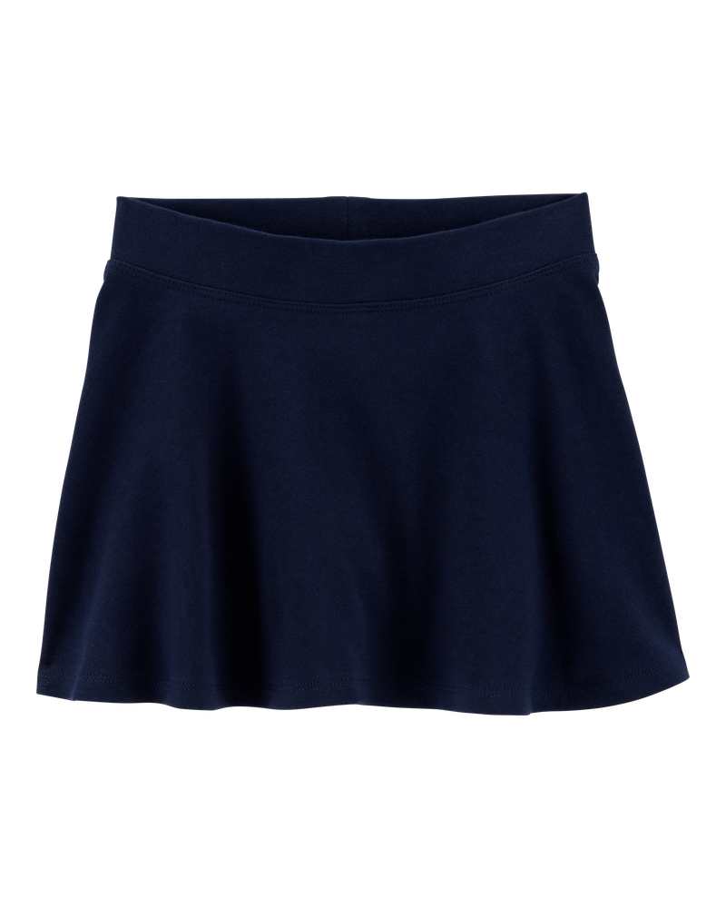 Toddler Ponte Knit Uniform Skirt - Navy, image 1 of 3 slides