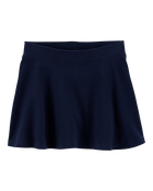 Toddler Ponte Knit Uniform Skirt - Navy, image 1 of 3 slides