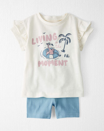 Baby 2-Piece Organic Cotton Living in the Moment Play Set, 