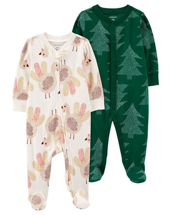 Baby 2-Pack Sleep & Play Pajamas, 