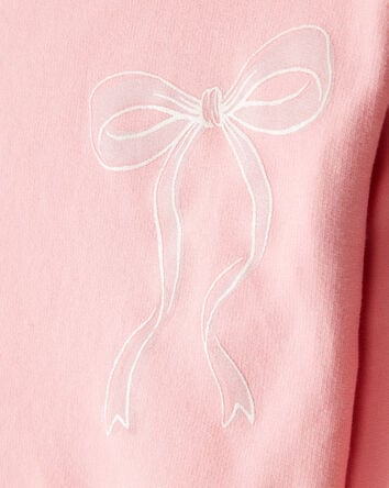 Toddler Girl Bow Long-Sleeve Top & Tulle Skirt Set - Pink, 