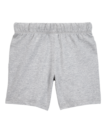 Kid Pull-On French Terry Shorts - Grey, 