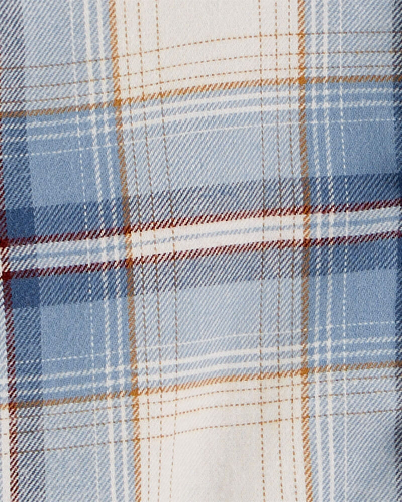 Baby Plaid Button-Front Bodysuit, image 3 of 4 slides