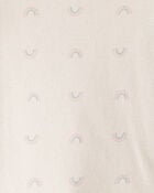 Baby Girl 4-Pack Unicorn, Heart, Star Print Long-Sleeve Multipack Bodysuits - Navy Blue/White, image 5 of 6 slides
