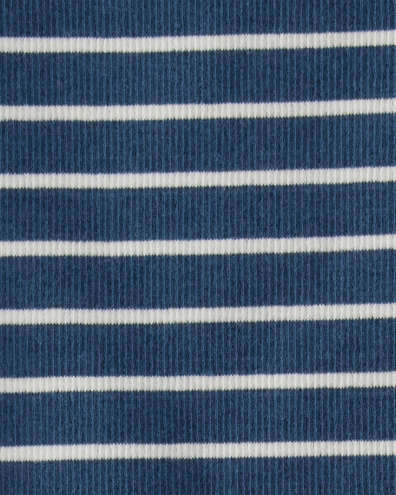 Toddler Organic Cotton Pajama Set in Stripes, image 3 of 4 slides