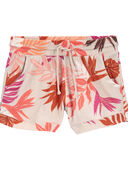 Multi - Kid Floral Pull-On Knit Gauze Shorts