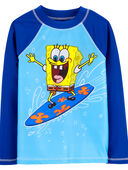 Blue - Kid Spongebob Squarepants Rashguard