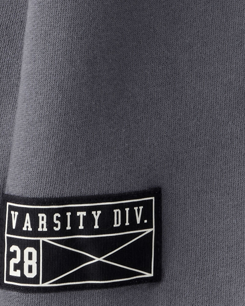Boys Color-Block Pullover Sweatshirt - Black, image 2 of 3 slides