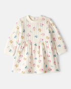 Baby Girl Floral Dress - Ivory, image 1 of 5 slides