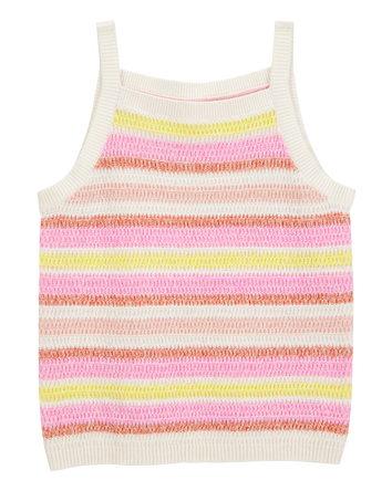 Kid Striped Sweater Knit Tank, 