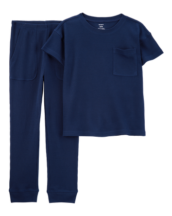 Kid 4-Piece Thermal Pajamas, 