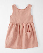 Toddler Organic Cotton Gauze Pocket Dress
, image 1 of 5 slides