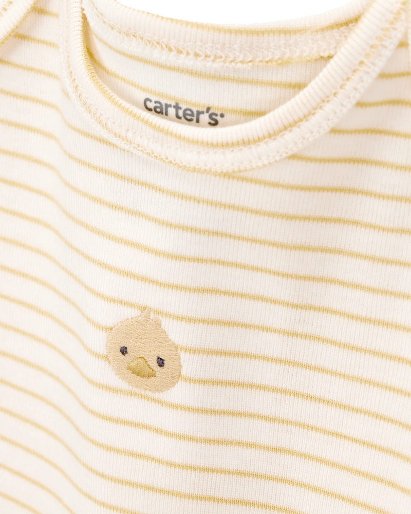 Baby 3-Piece Duck Little Cardigan Set - Ivory, image 2 of 6 slides