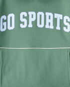 Girls Go Sports Cotton Long-Sleeve Hoodie - Green, image 2 of 3 slides