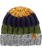 Toddler Colorblock Knit Cap, image 1 of 2 slides