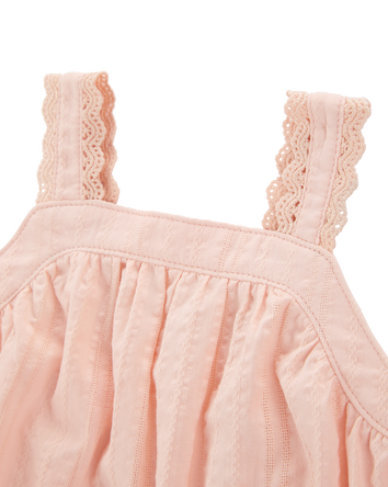 Baby 3-Piece Lace Trim Outfit Set, 