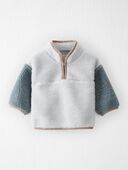 Cloudy Day - Baby 
Recycled Sherpa Quarter Zip Pullover
