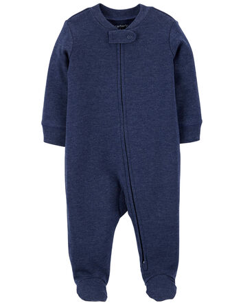 Baby 1-Piece Navy Sleep & Play Pajamas, 