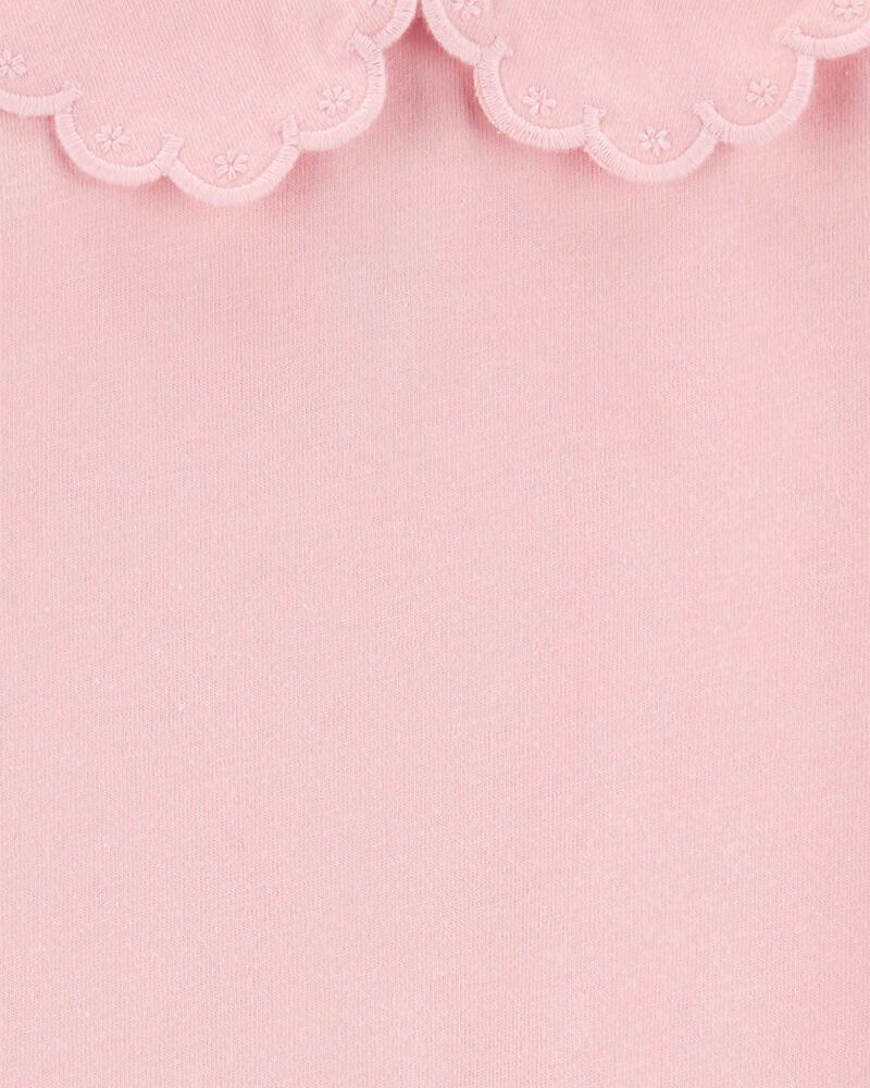 Toddler Scalloped Peter Pan Collar Jersey Tee, image 2 of 3 slides