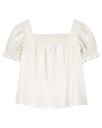 Kid  Smocked Top Made With LENZING™ ECOVERO™ , 